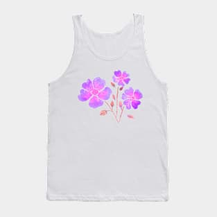 Wild Roses in Purple Tank Top